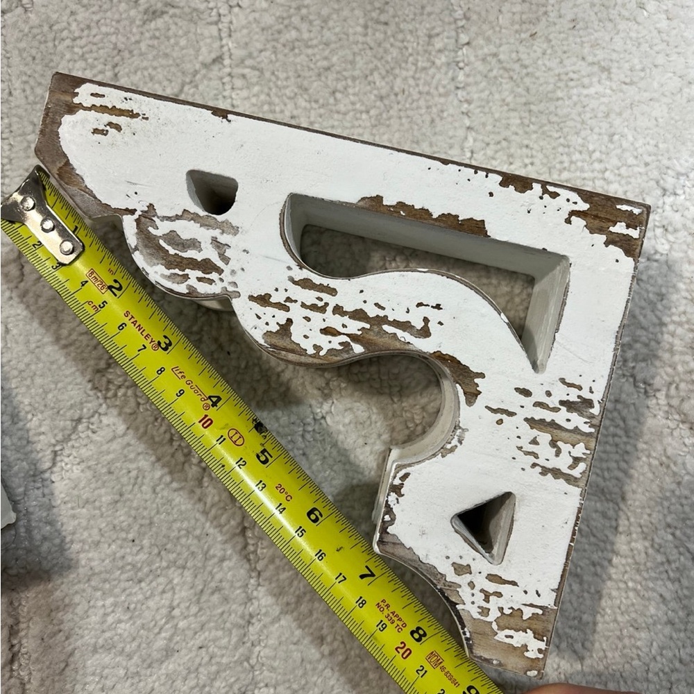 Art Décor Distressed Wood Wall Corbel 2-piece Set . - Picture 8 of 9